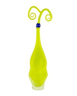 Michael Cain Art Glass Caricature Vase. Artist Name: Michael Cain Location: New Orleans 