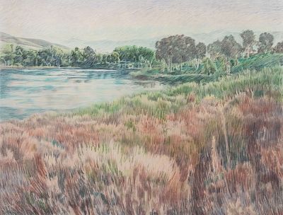 Carson Gladson 'Cove' Lithograph. A Carson Gladson (American, 1940-2023) lithograph purportedly 
