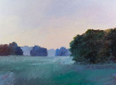 Joseph Pitts 'Bayou' Oil on Canvas Painting. A Joseph Pitts (American, 1945-2014) oil on board 