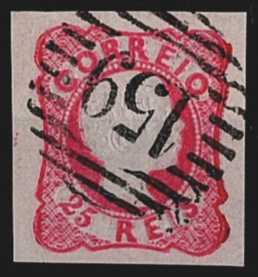 Portugal * Numerical stamps from the 1st postal reform. 1856/58 – D. Pedro V. Curly hair. MF13b 