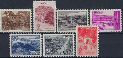 Macau 1948 Local motifs, new stamps (), vc €121