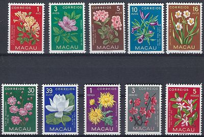 Macau 1953 Flowers of Macau, new series**, vc €96