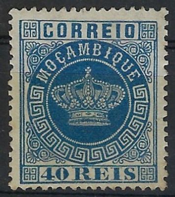 Mozambique 1877 Crown, new stamp MF5a, vc €66