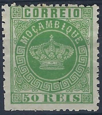 Mozambique 1877 Crown, MF6 stamp new (), vc €550