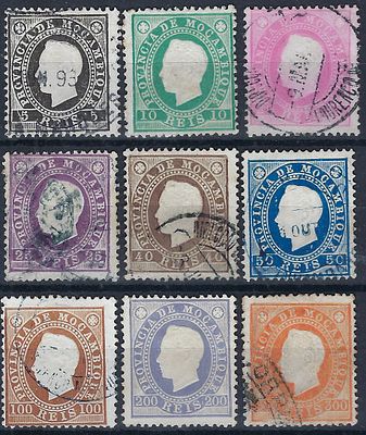 Mozambique 1886 D. Lu&iacute;s I series, used, vc €46
