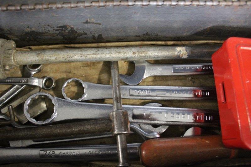 Lot 128 Craftsman ToolBox, Yankee Drill, Wrenches, & Bit Set Atlee