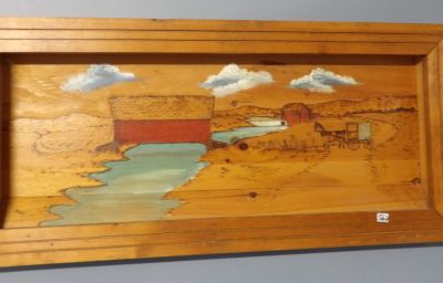 HUMPS DANNIE HAND CARVED. SCENERY 17 IN X 36 IN