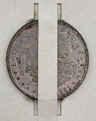 1921 MORGAN Silver Dollar Campbell Soup Company TV Dinner Promotional Giveaway Coin in Sleeve. Sw