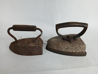 Hood?s patent soap stone and I.X.L 7 sad irons. hood?s iron pat?d jan 15 1867