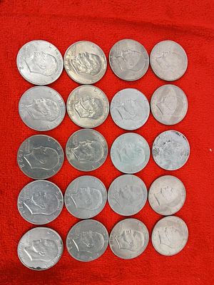 20 1972 Eisenhower dollars. .