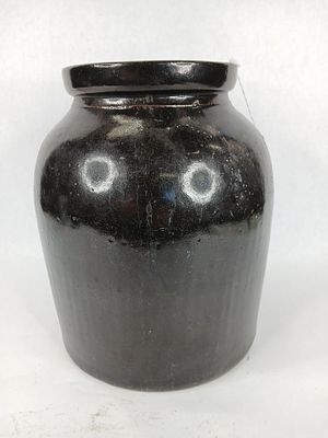 Brown salt glazed stoneware cock. free of any major chips or cracks