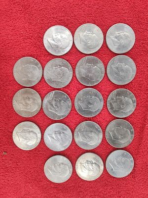 17 bicentennial Eisenhower dollars. .