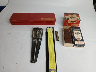 Outer gun cleaning kits and NOS spin king #84 fishing reel. .