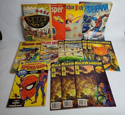 Marvel ,race warrior and other comic books. 14 comic books