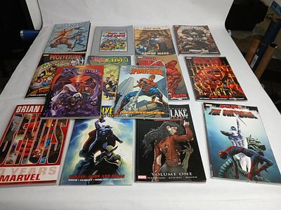 14 marvel comic books. see photos for better description