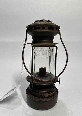 Dietz Scout Lantern. Embossed Dietz Sport glass globe. Pat 1904-1914. 7.5 inch tall