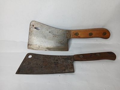 Craftsman & Unmarked Meat Cleavers. Each is approx 11.5 inches long