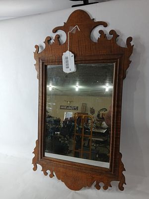 East Lake Style Wall Mirror. Great trim work to top and bottoms. 25x14