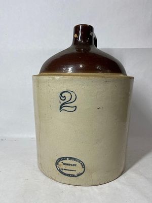 Western Stoneware Co Crock Jug. Monmouth, Ill. A few small chips around spout But no major 