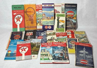 Texaco, Amoco, Sunoco, & Other Road Maps. North Eastern United States