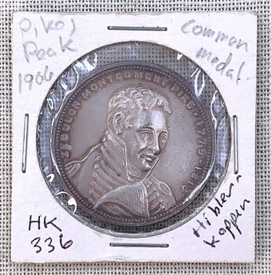 Antique 1906 SILVER Pike's Peak Southwest Expedition Commemorative Medal. Stored in the coin 