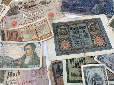 Misc Paper Currency. Philippines, Netherlands, German, Asian, and many more countries
