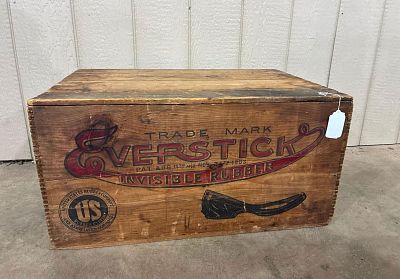 Everstick Invisible Rubbers dovetailed shipping box. With great graphics on both sides and one 