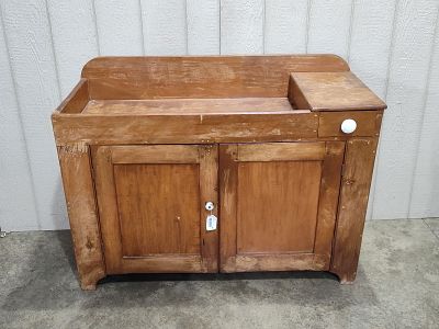 Primitive Country Drysink. 48.5in wide 24.5in deep 36.5in tall.