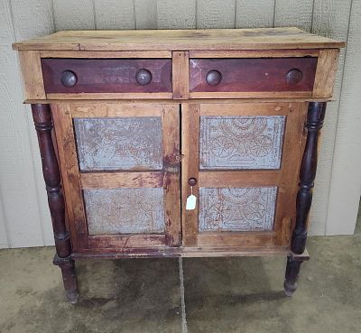 Primitive Pie Safe. 45in wide 22in deep 49in tall.