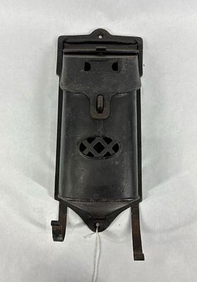 Griswold cast iron mailbox. Is not marked Griswold, but believed to be Griswold. 13.5in long.