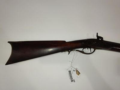 J. Morgan 1850 Fullstock Black Powder Long Rifle. Possible James Morgan rifle with brass 