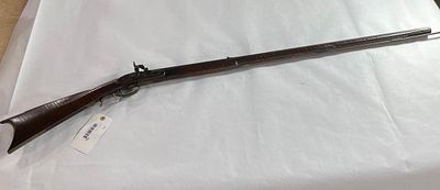 Black Powder .36 Cal Tiger Maple Rifle. Strong tiger maple stock with Roman nose, Berks County 
