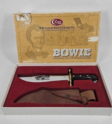 Case XX Bowie Knife in original box. 9.5in blade 14in overall.