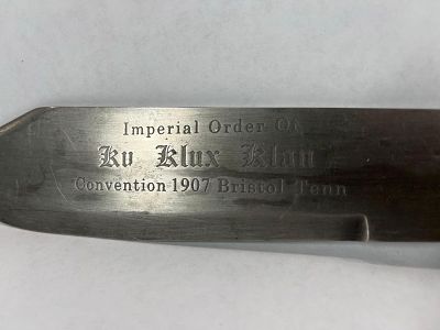 Winchester Imperial Klan Bowie Knife. Blade is inscribed, see photos. Conventional 1907 Bristol 