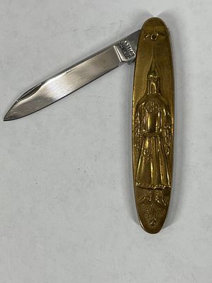 Taylor Cutlery Single Blade Klan Knife. Please see photos for details. both sides are embossed 