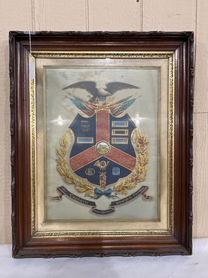 Civil War Soldiers Escutcheon for Captain George K. Pardee. Civil War soldier's honor 