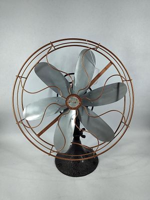 Restored Victor Breeze Spreader Fan. Early electric fan that has been restored at some point. 