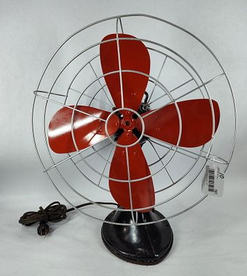 Hunter Fan & Ventilating Co. Restored oscillating fan. Has been restored at some point and is in 