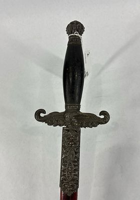 Antique Masonic Knights Templar Ceremonial Sword. Shows some oxidation to blade and with 