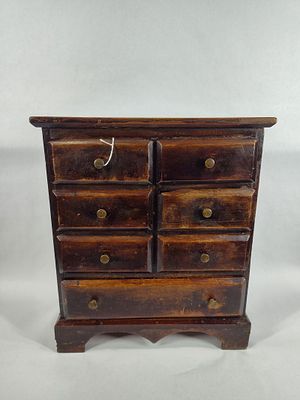 Early Childs 7-drw Chest of Drawers. Early Childs chest with original brass drawer pulls. Shows 
