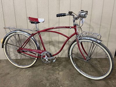 Schwinn Corvette 3-speed Bicycle. With front and rear carriers. Shows minimal wear, overall is 