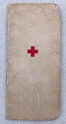 1943-1944 WWII Aleutian Islands US Soldier Wartime Diary. Original WWII era Red Cross Diary 