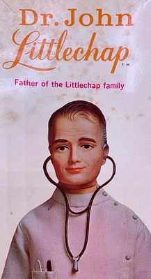 42 pc 1963 REMCO Dr. John Littlechap Fashion Doll, Clothing, Accessories and Original Box. Vintag 