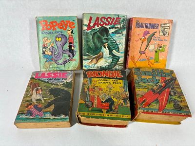 Early Big Little Book Lot of 6 Readers Inc. Classics Like Popeye, Lassie and More. This great 