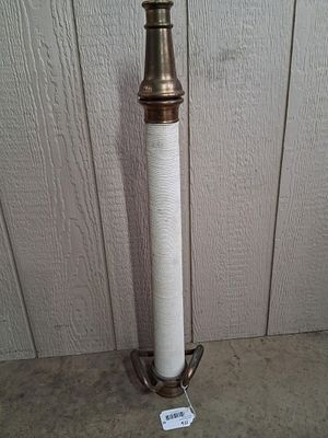 Elkhart Brass Co. Large Brass Fire Nozzle 8-52. Good overall condition? 30 in L?