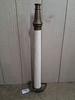 Elkhart Brass Co. Large Brass Fire Nozzle 7-50. good overall condition? 30 in L?