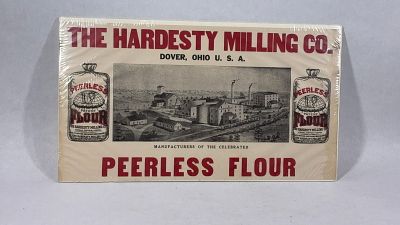 The Hardesty Milling Co. Peerless Flour Dover Ohio Advertising. Great sealed condition? 11 x 20