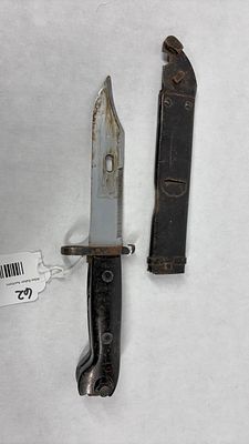 Rare Model 59 East German Bayonet for the AKM Series Rifle w/ Scabbard. Showing condition issues 