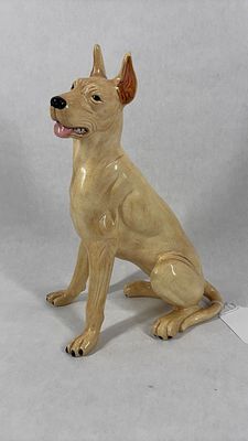 1950s Great Dane Ceramic Dog. 12 inches tall, no chips or cracks. No maker mark found