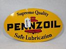 DST Pennzoil Lubrication Sign. AM 8-77, 16.5x10. Both sides in good conditionImage - 1